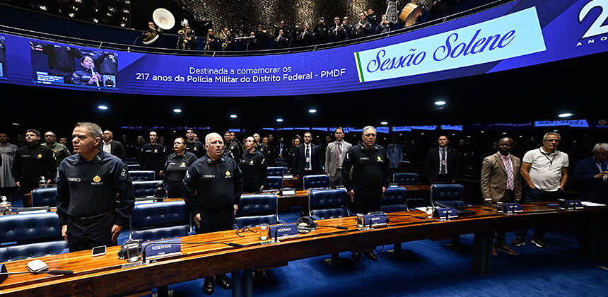 Sessão solene celebra os 217 anos da Polícia Militar do Distrito Federal