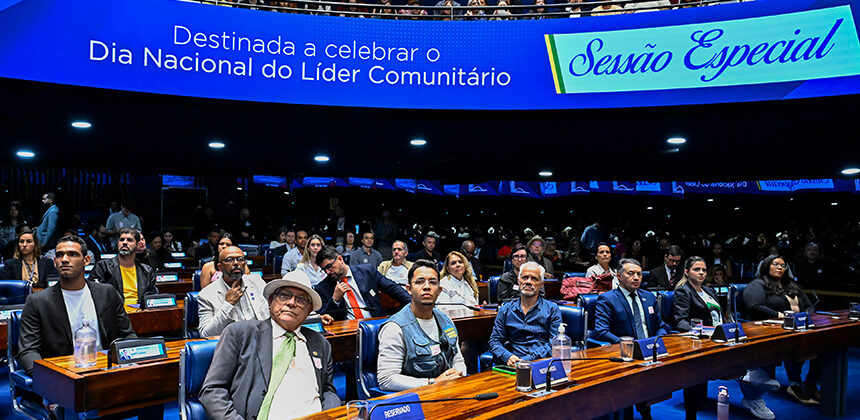 Papel dos líderes comunitários é destacado em sessão do Senado