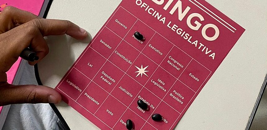 Bingo é ferramenta para turma de idosos da Oficina Legislativa do e-Cidadania