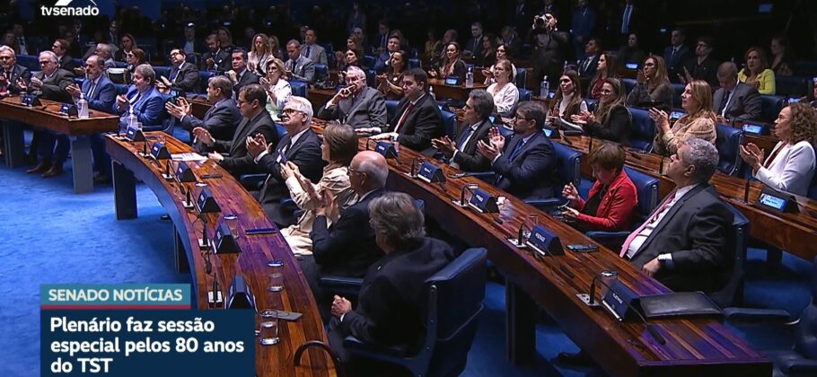 Vídeo: Sessão especial do Senado celebra 80 anos do Tribunal Superior do Trabalho